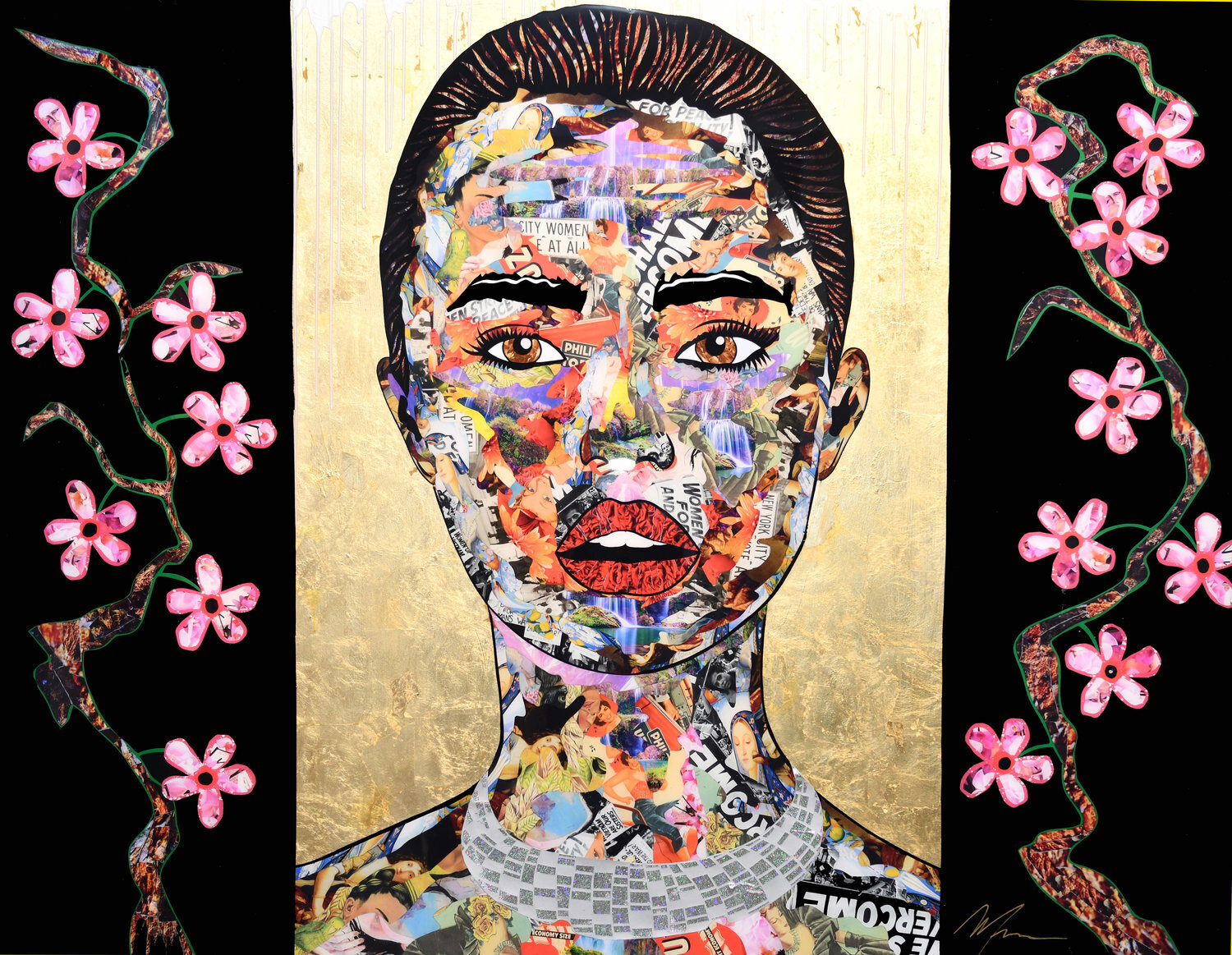  Maria 60x72 Collage on wood 